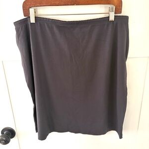 J. Jill Skirt Pull-On Stretch Rayon Blend Gray. Size Large.